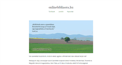 Desktop Screenshot of onlinebibliaora.hu