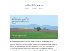 Tablet Screenshot of onlinebibliaora.hu